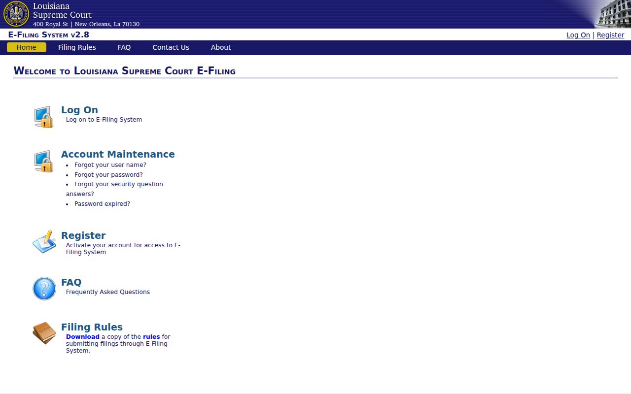 Jackson Parish case search Louisiana Supreme Court CDX information